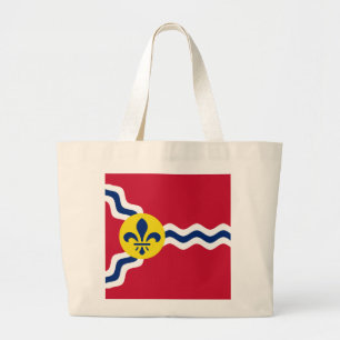 Flag of St. Louis, Missouri Large Tote Bag