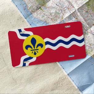 Flag of St. Louis, Missouri License Plate