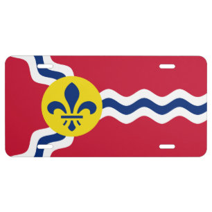 Flag of St. Louis, Missouri License Plate