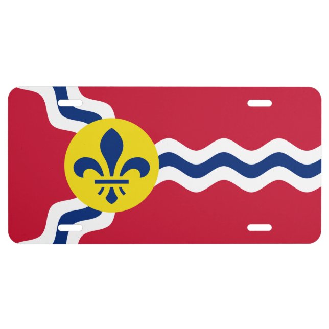 Flag of St. Louis, Missouri License Plate (Front)