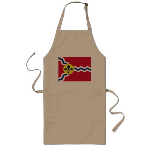 Flag of St Louis Missouri Long Apron