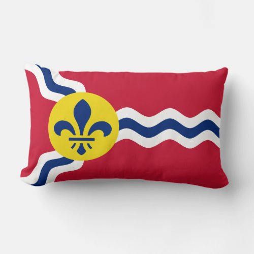 Flag of St Louis Missouri Lumbar Pillow