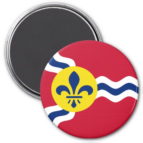 Flag of St Louis Missouri Magnet