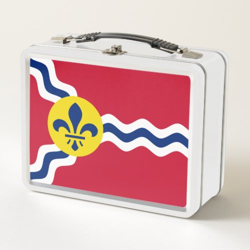 Flag of St Louis Missouri Metal Lunch Box