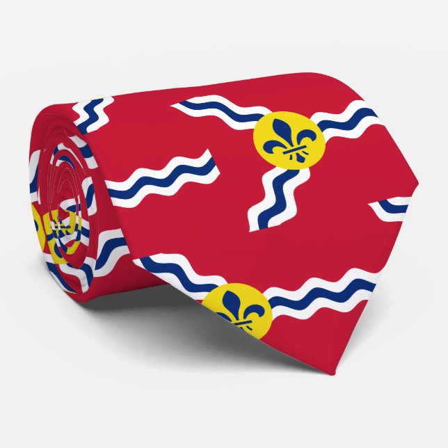 Flag of St. Louis, Missouri Neck Tie (Rolled)