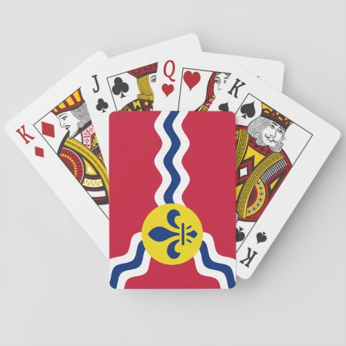 Flag of St Louis Missouri Playing Cards
