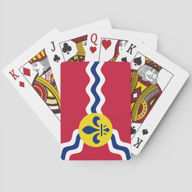 Flag of St Louis (Missouri) Poker Cards (Back)