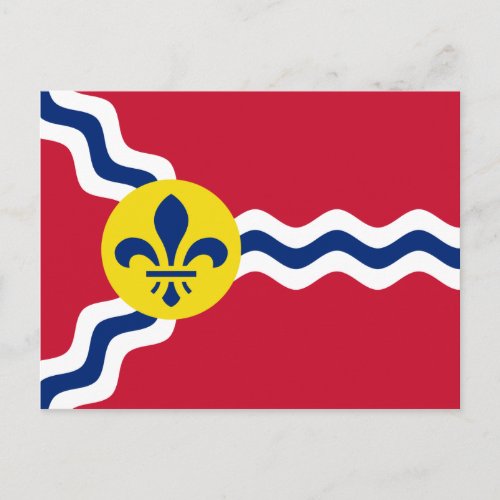 Flag of St Louis Missouri Postcard