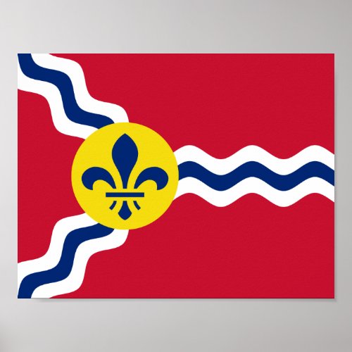 Flag of St Louis Missouri Poster