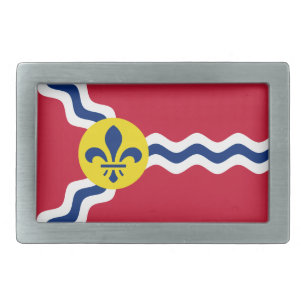 Flag of St. Louis, Missouri Rectangular Belt Buckl Buckle
