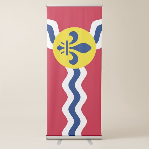 Flag of St Louis Missouri Retractable Banner