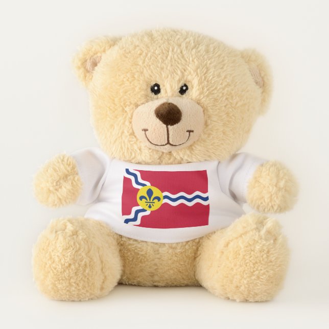 Flag of St. Louis, Missouri Teddy Bear (Front)