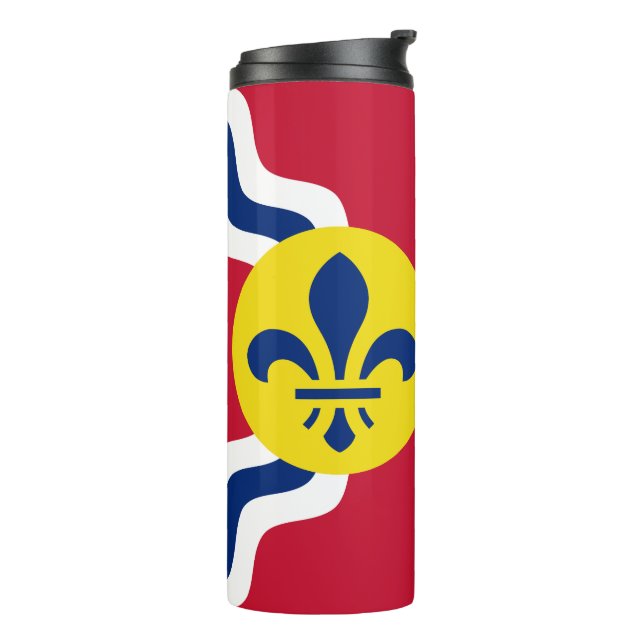 Flag of St. Louis, Missouri Thermal Tumbler (Rotated Left)