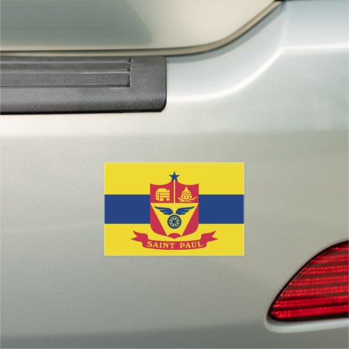 Flag of St Paul Minnesota  Car Magnet