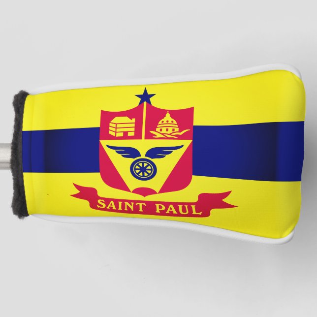 Flag of St. Paul, Minnesota Golf Head Cover (Front)
