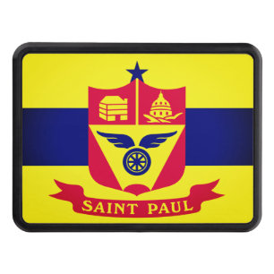 Flag of St. Paul, Minnesota Hitch Cover