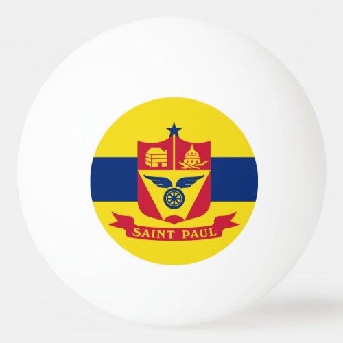 Flag of St Paul Minnesota Ping Pong Ball