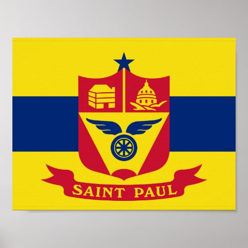 Flag of St Paul Minnesota Poster