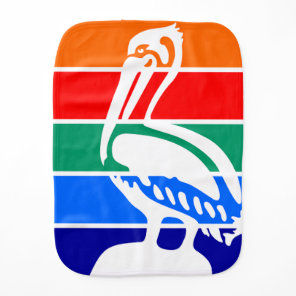 Flag of St. Petersburg, Florida Baby Burp Cloth