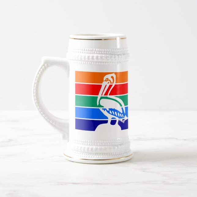 Flag of St. Petersburg, Florida Beer Stein (Left)
