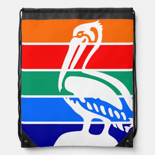 Flag of St Petersburg Florida Drawstring Bag