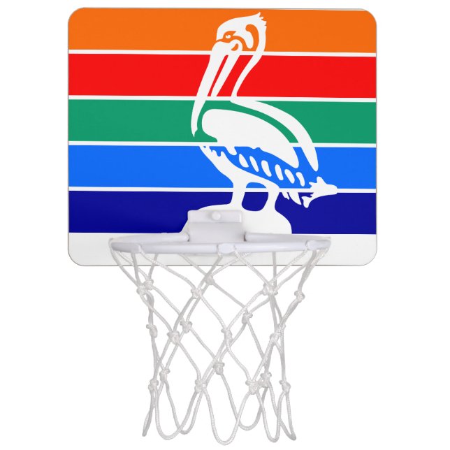 Flag of St. Petersburg, Florida Mini Basketball Hoop (Front)