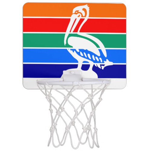Flag of St Petersburg Florida Mini Basketball Hoop