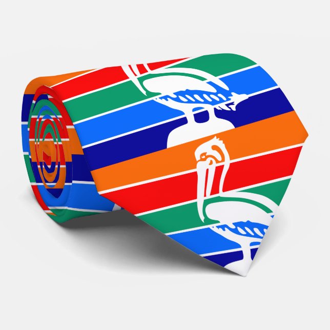 Flag of St. Petersburg, Florida Neck Tie (Rolled)