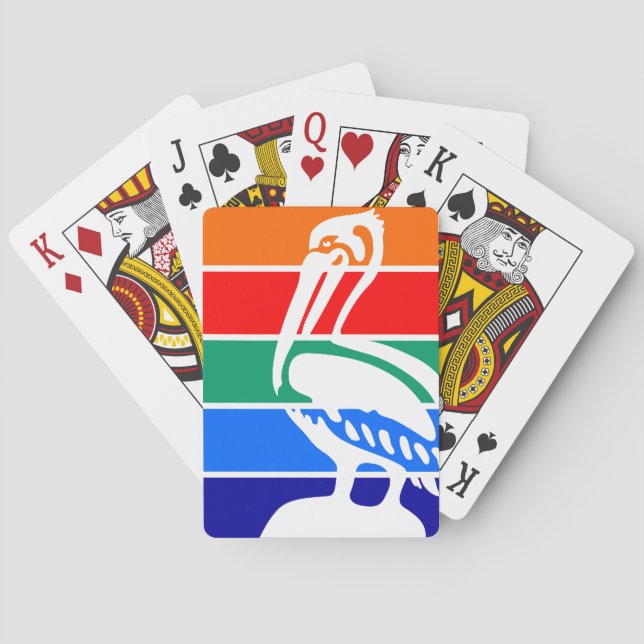 Flag of St. Petersburg, Florida Poker Cards (Back)