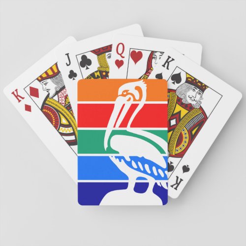 Flag of St Petersburg Florida Poker Cards