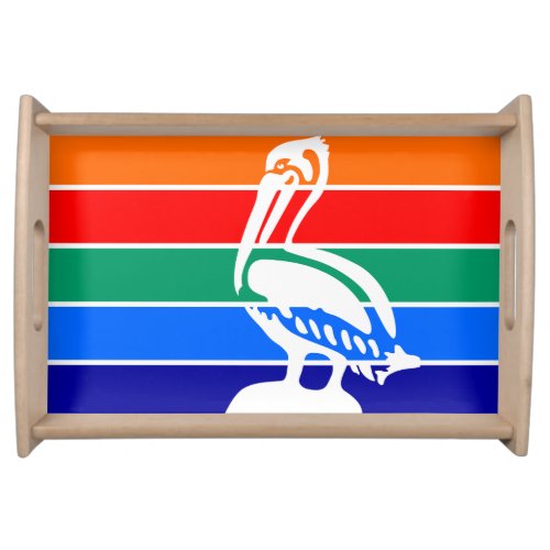 Flag of St Petersburg Florida Serving Tray