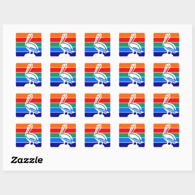 Flag of St. Petersburg, Florida Square Sticker (Sheet)