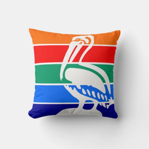Flag of St Petersburg Florida Throw Pillow