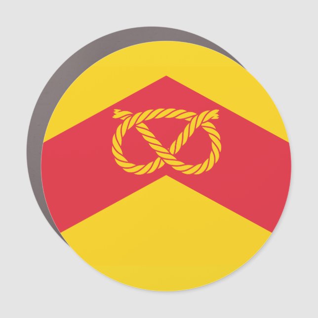 Flag of Staffordshire Car Magnet (Front)