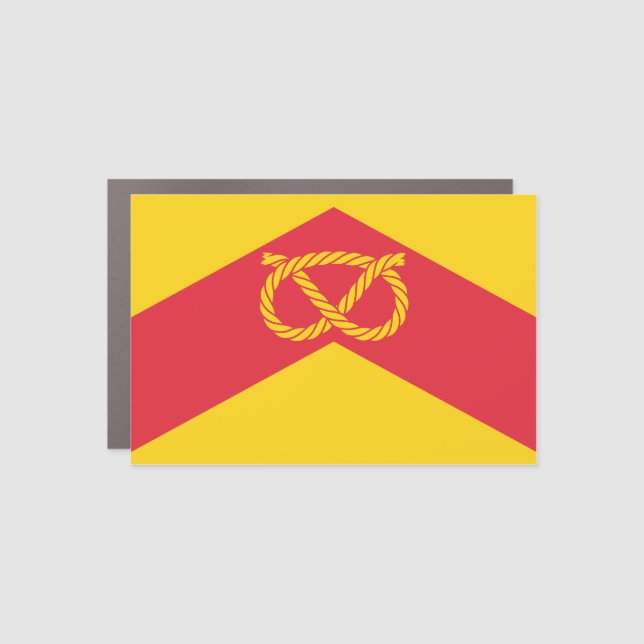 Flag of Staffordshire Car Magnet (Front)