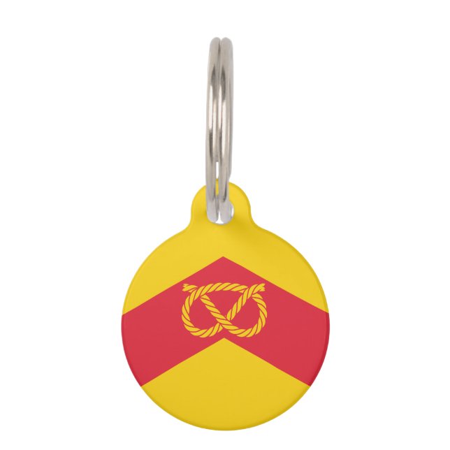 Flag of Staffordshire Pet ID Tag (Back)