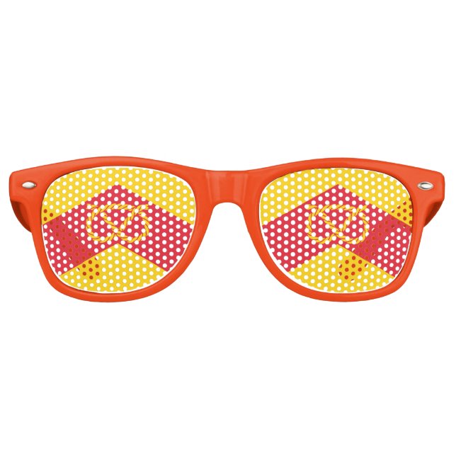 Flag of Staffordshire Retro Sunglasses (Front)