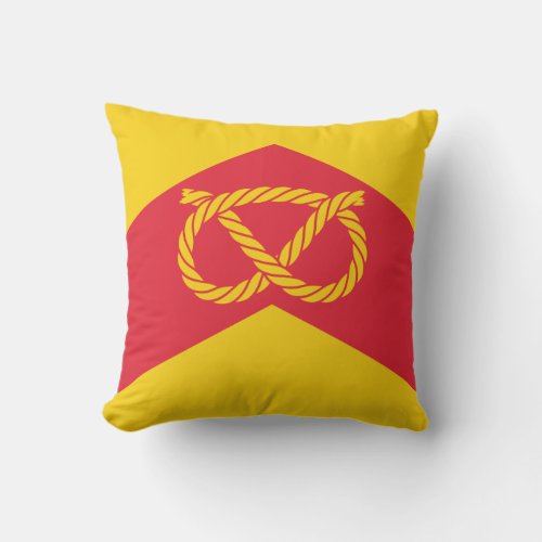 Flag of Staffordshire Throw Pillow