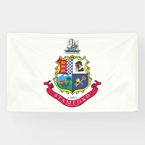 Flag of Stamford Connecticut Banner