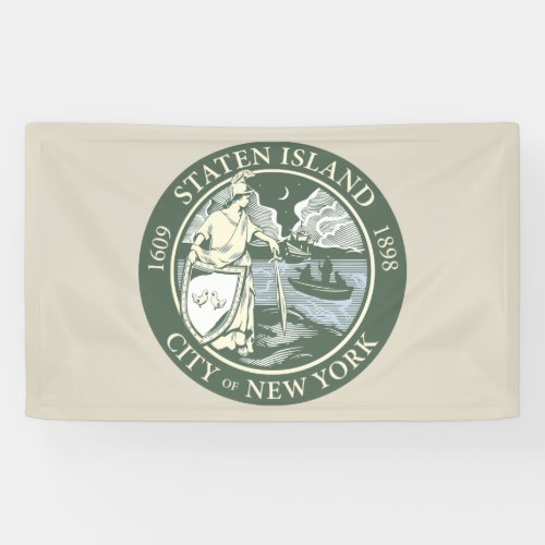Flag of Staten Island Borough of New York City Banner