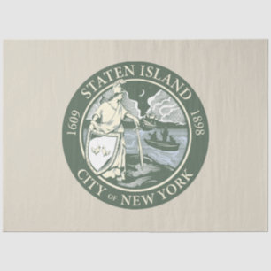 Flag of Staten Island (Borough of New York City) Tissue Paper