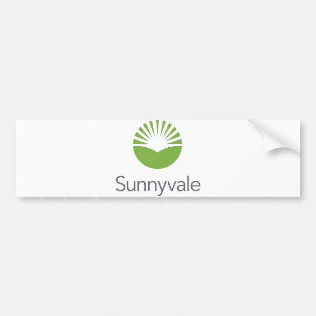 Flag of Sunnyvale (California) Bumper Sticker (Front)