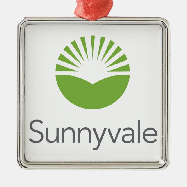 Flag of Sunnyvale (California) Metal Ornament (Front)