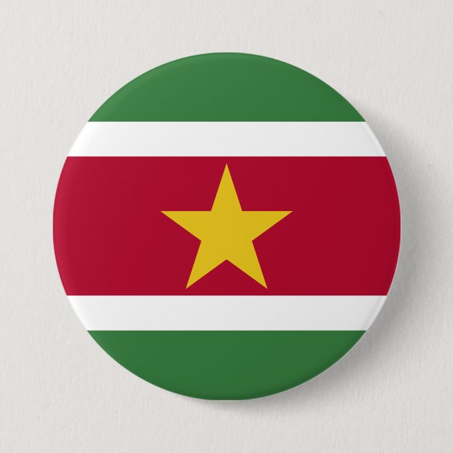 Flag of Suriname Button (Front)