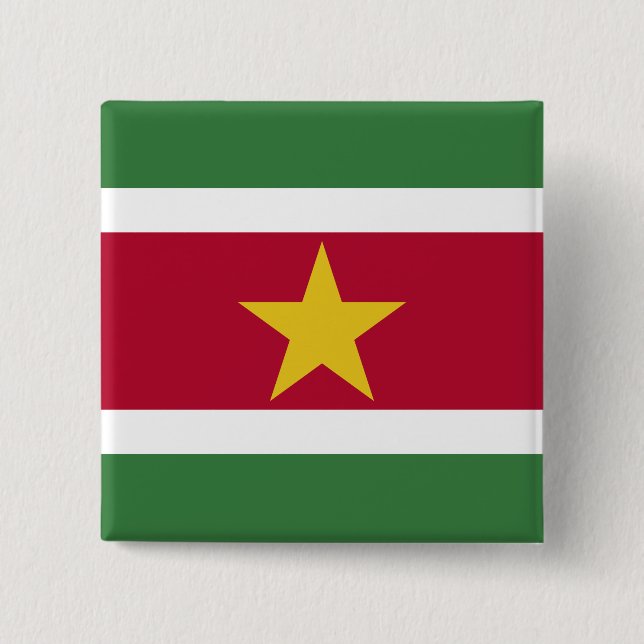 Flag of Suriname Button (Front)