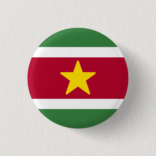 Flag of Suriname Button (Front)