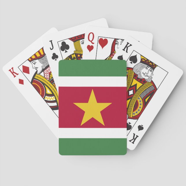 Flag of Suriname Poker Cards (Back)