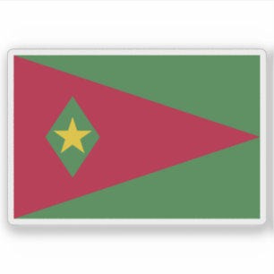 Flag of Suriname (proposal 1) Sticker