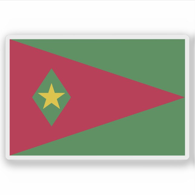 Flag of Suriname (proposal 1) Sticker (Front)