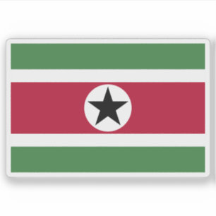 Flag of Suriname (proposal 3) Sticker